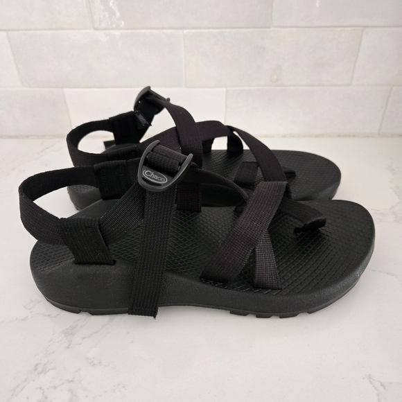 Chaco Z/2 Single Strap Toe Loop Adjustable Sandals Water Hiking Womens Black 8 - Picture 1 of 7